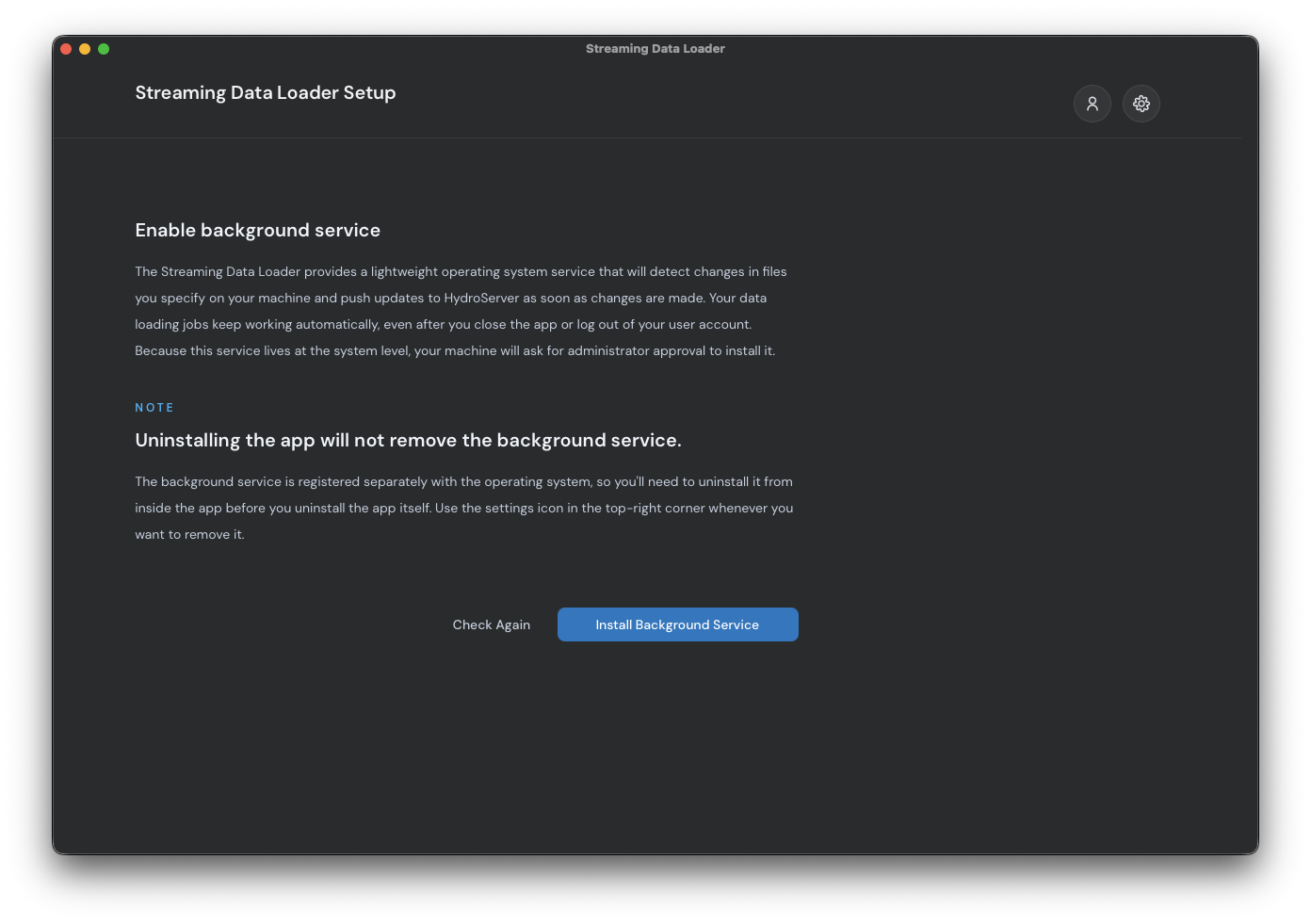 streaming data loader install